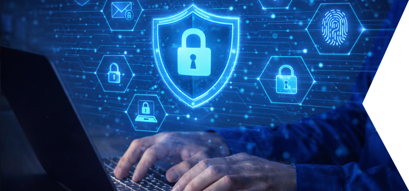 Advance security solutions with lock icons